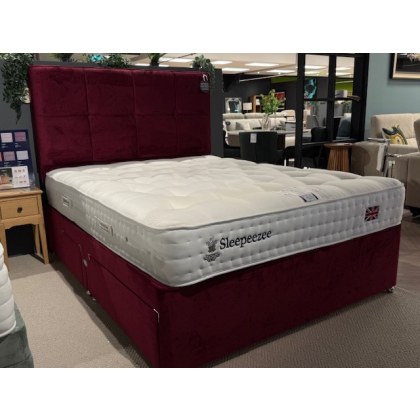 Sleepeezee Carnaby 1400 4 Drawer Divan + Headboard Sleepeezee Carnaby 1400 4 Drawer Divan + Headboard