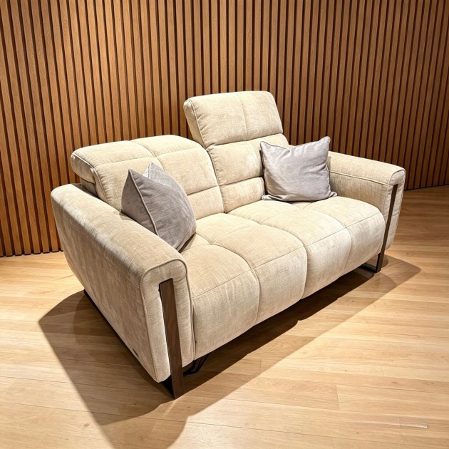 Viviana 2 seater Sofa with Power Recliners and Power Adjustable Headrests in Fabric Viviana 2 seater Sofa with Power Recliners and Power Adjustable Headrests in Fabric