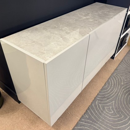 FRANCESCO- 3 Door Sideboard in Glossy Grey FRANCESCO- 3 Door Sideboard in Glossy Grey