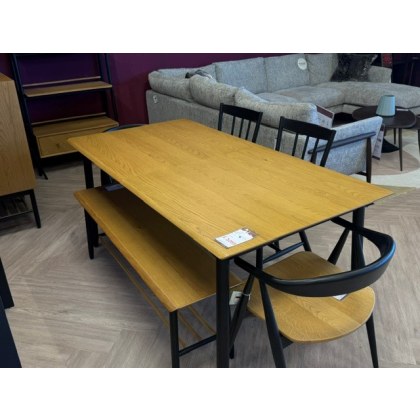 Monza Medium Extending Table + 2 Como Chairs + 2 Dining Chairs + Bench Monza Medium Extending Table + 2 Como Chairs + 2 Dining Chairs + Bench