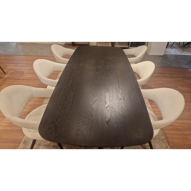 Chambery 2.3m Dining Table Set and 6 Jasmine Chairs Chambery 2.3m Dining Table Set and 6 Jasmine Chairs