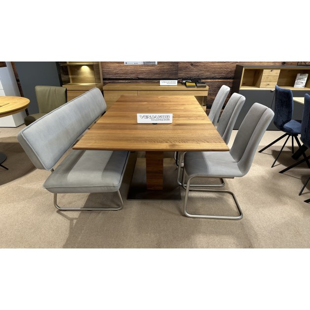 VENJAKOB-- PIAZZA 1.9M EXTENDABLE TABLE WITH 100CM LEAF PLUS 1.9M BENCH & 3 X FRENZ CHAIRS VENJAKOB-- PIAZZA 1.9M EXTENDABLE TABLE WITH 100CM LEAF PLUS 1.9M BENCH & 3 X FRENZ CHAIRS