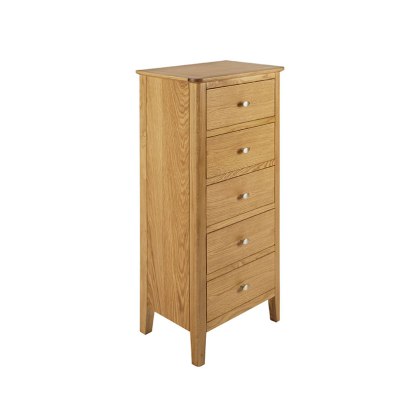 Charlston Bedroom 5 Drawer Tallboy