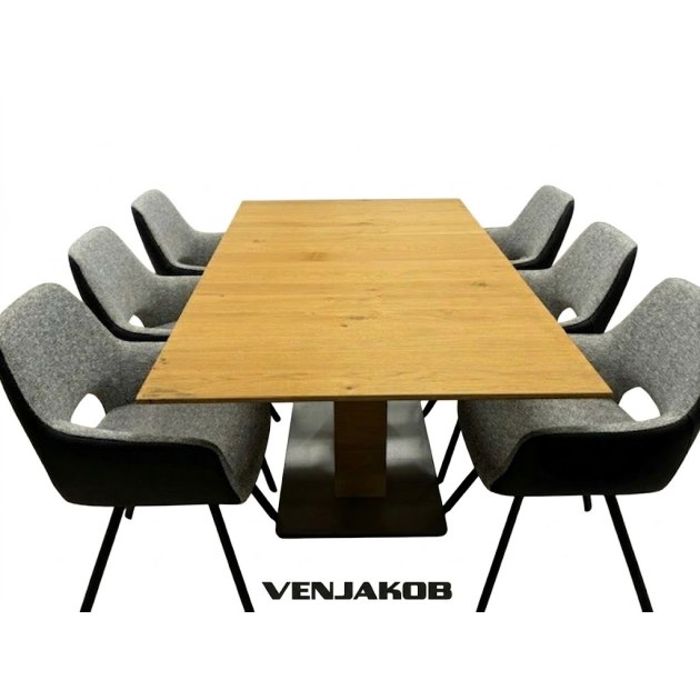 Venjakob Piazza 1.90m Extending Table With 100cm leaf + 6 Sammy Chairs Venjakob Piazza 1.90m Extending Table With 100cm leaf + 6 Sammy Chairs