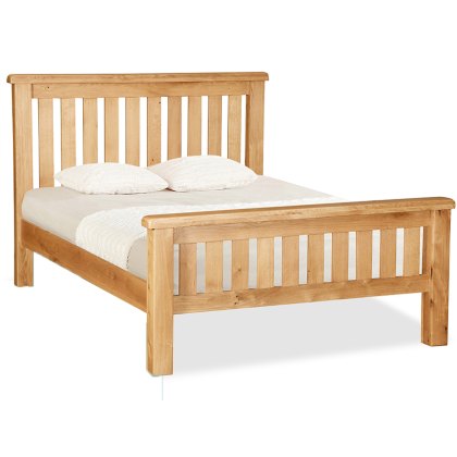 Fairfax Bedroom Oak 46 Double Slatted Bedframe