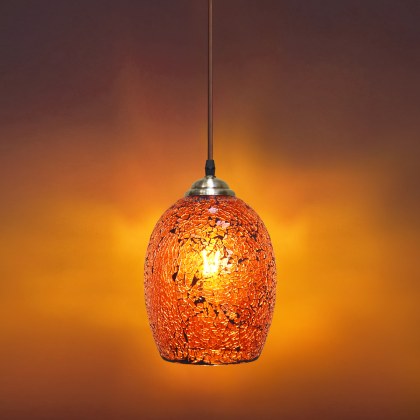 Red Crackle Glass Ceiling Light Red Crackle Glass Ceiling Light
