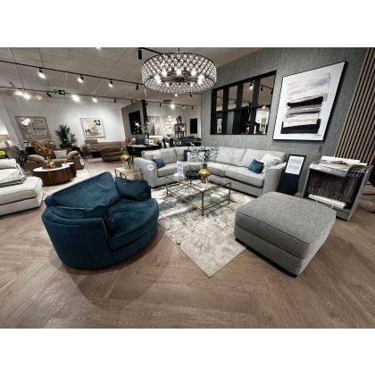 Alice Corner Sofa, Scatters Cushions, Swivel Chair & Storage Footstool Alice Corner Sofa, Scatters Cushions, Swivel Chair & Storage Footstool