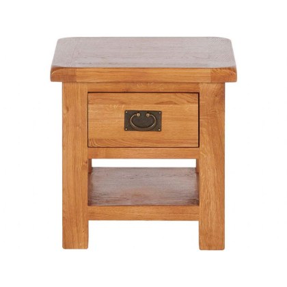 Fairfax Oak Lamp Table with Drawer