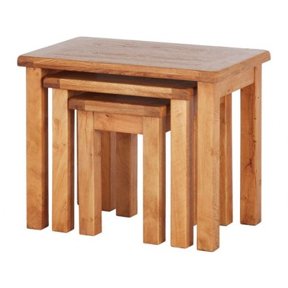 Fairfax Oak Nest of 3 Tables