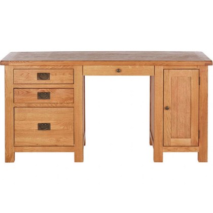 Fairfax Oak Double Desk