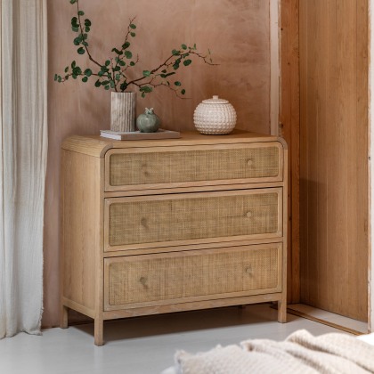 Gallery Direct Bibury 3 Drawer Chest Gallery Direct Bibury 3 Drawer Chest