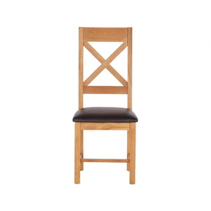 Fairfax Oak Cross Back Chair