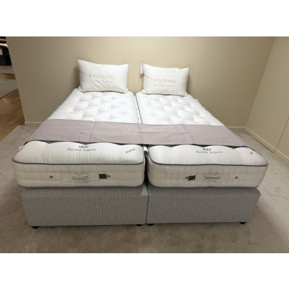 VI SPRING HERALD SUPERB 6'0" ZIP & LINK DIVAN SET WITH PLYMOURH BASE, SOFT/MEDIUM TENSION VI SPRING HERALD SUPERB 6'0" ZIP & LINK DIVAN SET WITH PLYMOURH BASE, SOFT/MEDIUM TENSION