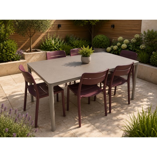 Outdoor Collection - Piave 160cm Table & 6 X Cassia Chairs Outdoor Collection - Piave 160cm Table & 6 X Cassia Chairs