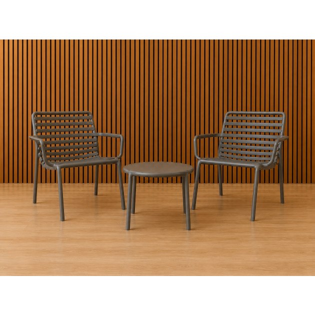 Nardi Outdoor Relax Chair and Table set in Tobacco Nardi Outdoor Relax Chair and Table set in Tobacco