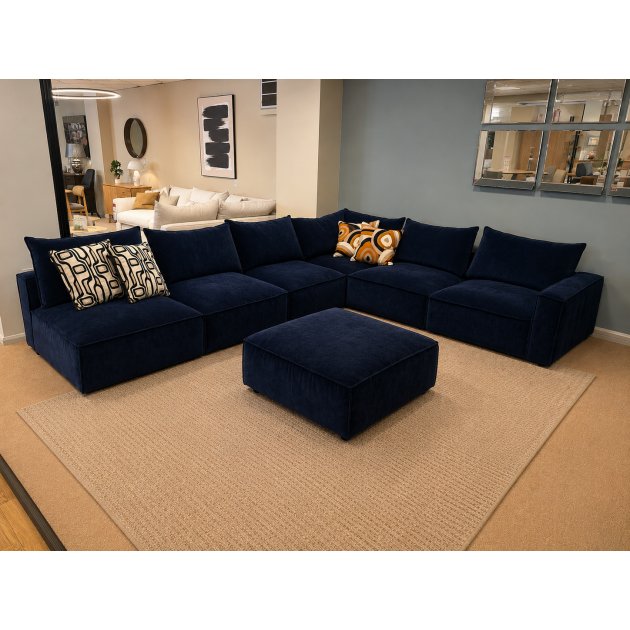ALEXANDER & JAMES - Serento Modular Corner Sofa & Footstool ALEXANDER & JAMES - Serento Modular Corner Sofa & Footstool
