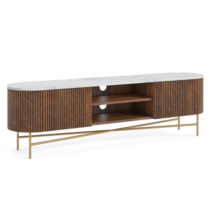 Crosby Walnut Dining Extra Large Media Stand