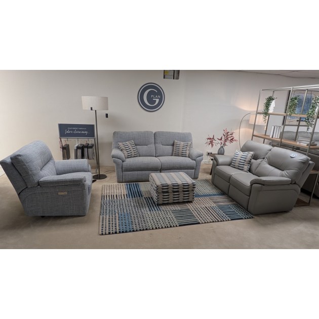 G-Plan Seattle 3 Seater Powered Sofa, 2 Seater Sofa, Powered Armchair & Footstool G-Plan Seattle 3 Seater Powered Sofa, 2 Seater Sofa, Powered Armchair & Footstool
