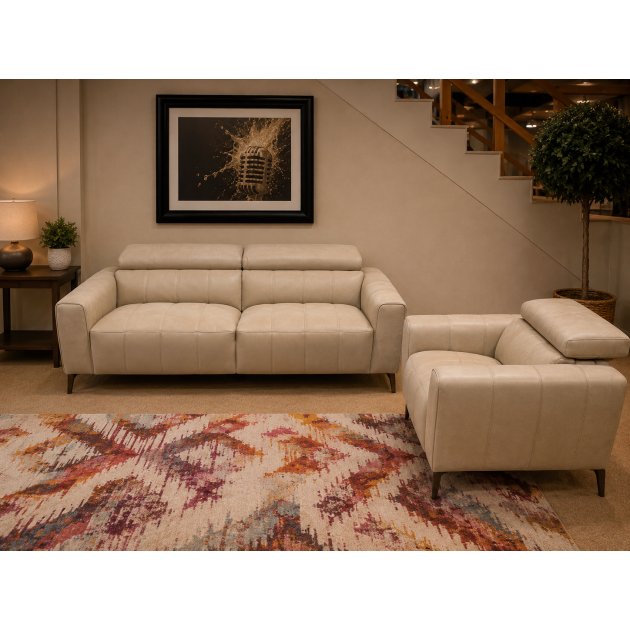 Enzo - 2.5 Seater Sofa & Powered Armchair in Microfiber Enzo - 2.5 Seater Sofa & Powered Armchair in Microfiber