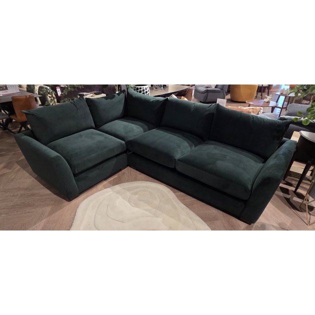 Fabian 1 Corner 2 in Plush Green Fabian 1 Corner 2 in Plush Green