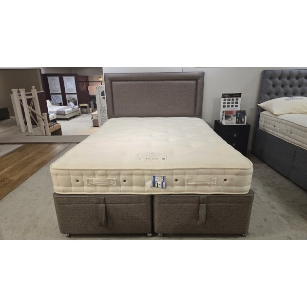 Hypnos Ortho 1200 Natural 5'0" Super Storage Ottoman Divan Set with 150cm Isobella Slim Headboard Hypnos Ortho 1200 Natural 5'0" Super Storage Ottoman Divan Set with 150cm Isobella Slim Headboard