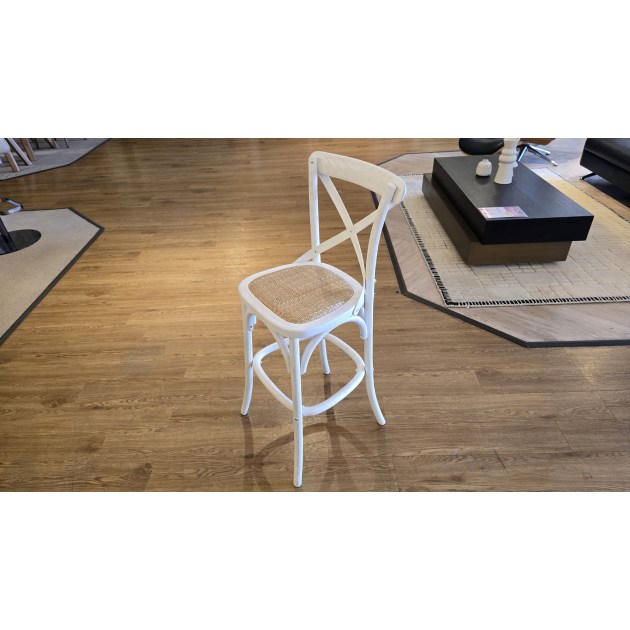 Cafe Barstool White/Rattan Cafe Barstool White/Rattan