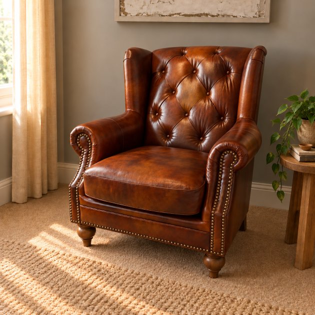 Highbury Leather Wing Chair Highbury Leather Wing Chair