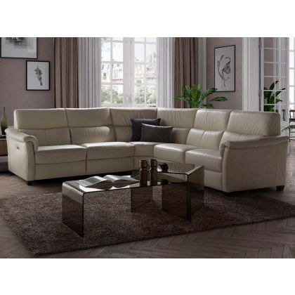 Natuzzi Editions Astuzia Leather Corner Sofa