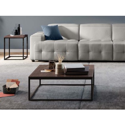 Natuzzi Editions Hydra Square Coffee Table - Smoked Oak