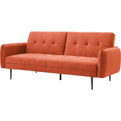 Franco 3 Seater Orange Sofa Bed