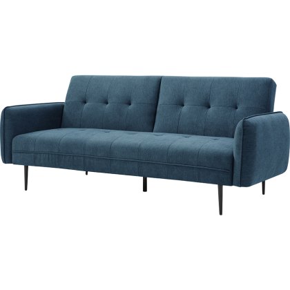 Franco 3 Seater Blue Sofa Bed