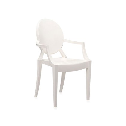 Louis Ghost by Philippe Starck Glossy White Chair