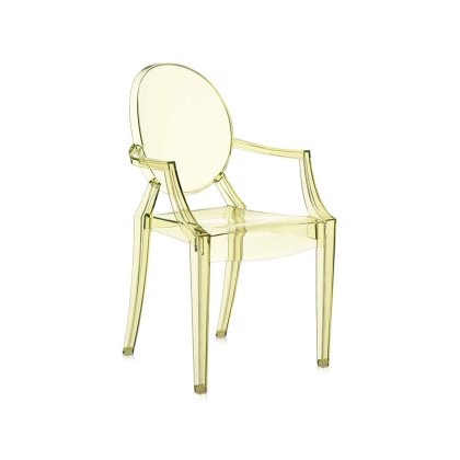 Louis Ghost by Philippe Starck Straw Yellow Chair