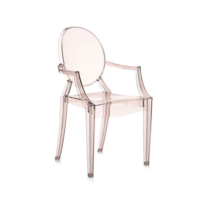 Louis Ghost by Philippe Starck Orange Sunset Chair