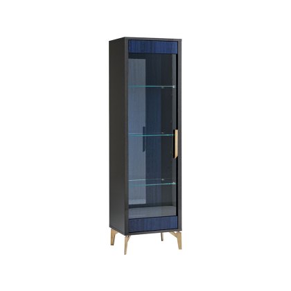 Aquanette Dining 1 Door Right Curio Cabinet