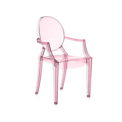 LouLou Ghost by Philippe Starck Transparent Pink Child Chair