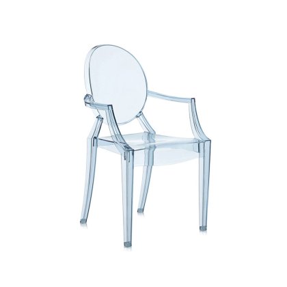 LouLou Ghost by Philippe Starck Transparent Blue Child Chair