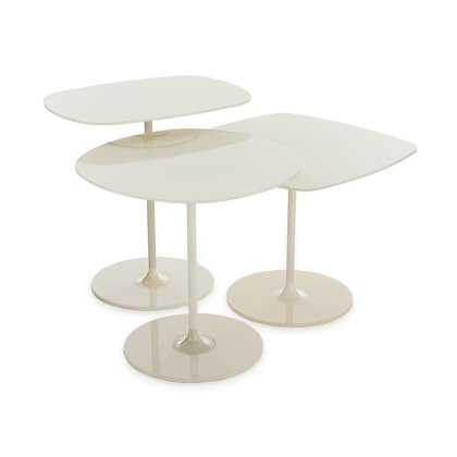 Kartell Thierry by Piero Lissoni Trio Coffee Tables White Kartell Thierry by Piero Lissoni Trio Coffee Tables White