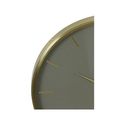 Timora Green Brown Clock