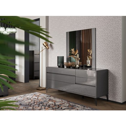 Alf Italia Gray Bedroom Dresser