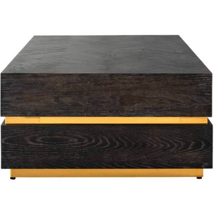 Savoy Gold Rectangular Block Coffee Table