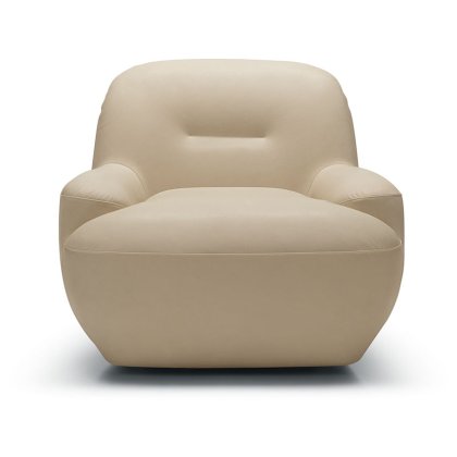 Sits Uma Leather Armchair With Swivel Base