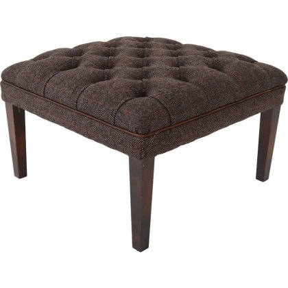 Tetrad Harris Tweed Mackenzie Buttoned Stool