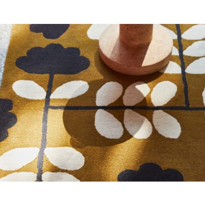 Orla Kiely Cut Stem Dijon Rug 180cm x 120cm