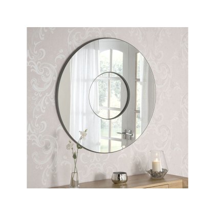 Circular All Glass Mirror