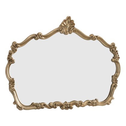 Large Gold Leafed Overmantle Mirror