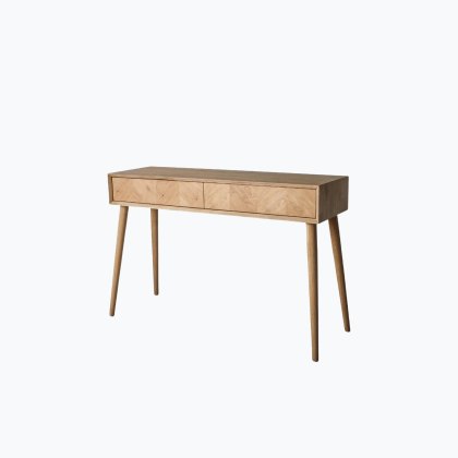 Milan Oak 2 Drawer Console Table