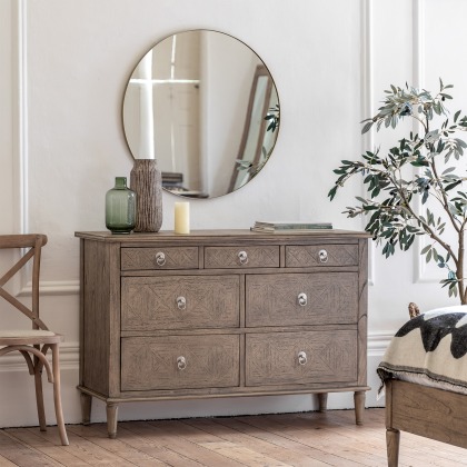 Gallery Direct Rustique 7 Drawer Chest Gallery Direct Rustique 7 Drawer Chest