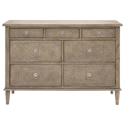 Gallery Direct Rustique 7 Drawer Chest Gallery Direct Rustique 7 Drawer Chest