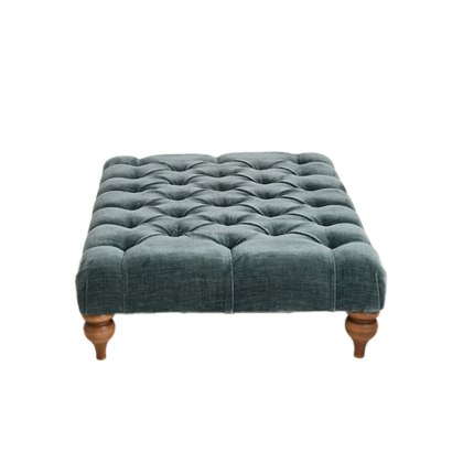 Harlech Large Buttoned Stool